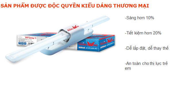 Bóng típ led Double Wing điện quang 24w